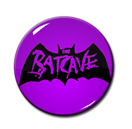 Batcave - Purple Logo 1" Pin