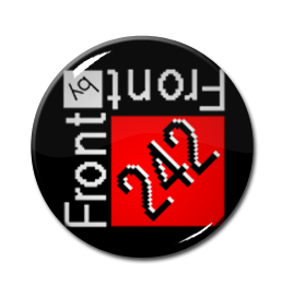 Front 242 - Red squared logo 1" Pin