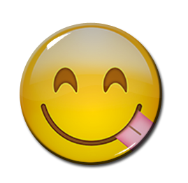 Yum Emoji 1.5" Pin