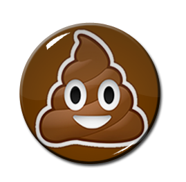 Poop Emoji 1.5" Pin