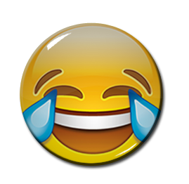 Joy Emoji 1.5" Pin