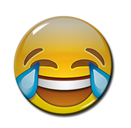 Joy Emoji 1.5" Pin
