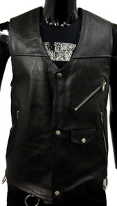 Black Country Rocker Leather Vest