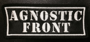 Agnostic Front Logo 4.5x2" Embroidered Patch