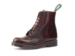 Solovair - 8i Burgundy Rub-Off Derby Boots *Made in England*