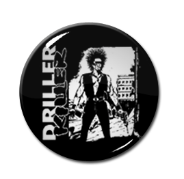 Driller Killer - What Goes Around Come Around 1.5" Pin