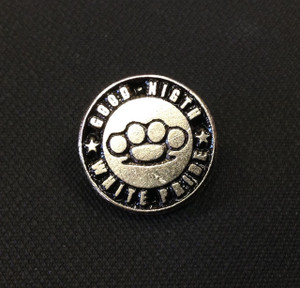 Good Night White Pride Logo 3/4" Metal Badge Pin