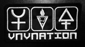 VNV Nation Chrome Symbols 5"x2.5"" Embroidered Patch