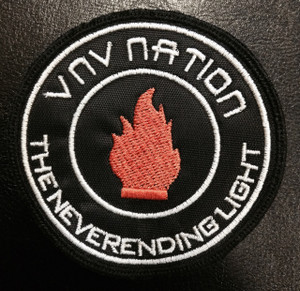VNV Nation The Never Ending Light 3x3" Embroidered Patch