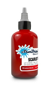 Starbrite Colors - Scarlet Red 1/2 Ounce Tattoo Ink Bottle