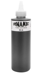Dynamic Ink - Black 8oz Tattoo Ink Bottle