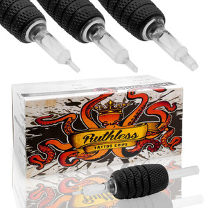 Ruthless 3/4" Tattoo Grips In Different Sizes and Styles 30 per Box