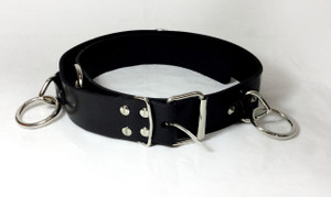 Leather Belt with O Rings