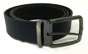 Blue Engraved Belt
