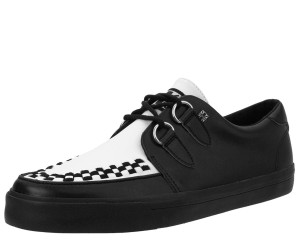 A9180 Black & White D-Ring Sneaker