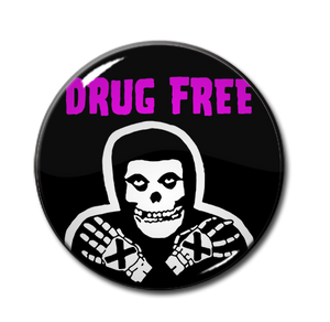 Misfits Drug Free Fiend 1.5" Pin