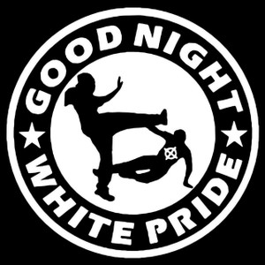 Good Night White Pride 5x5" Printed Sticker