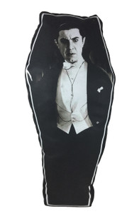 Dracula Coffin-Shapped Throw Pillow