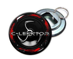 C-lekktor 2.25" Metal Bottle Opener Keychain