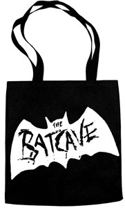 Batcave - White Logo Tote Bag