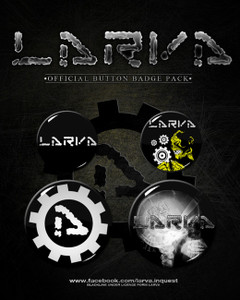 Larva - 4 Button Pack