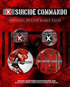 Suicide Commando - 4 Button Pack