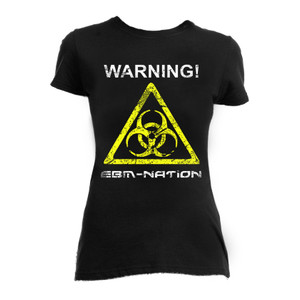 Warning! EBM Nation Girls Yellow T-Shirt LAST IN STOCK!!