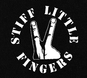 Stiff Little Fingers 6x6.5" Printed Patch