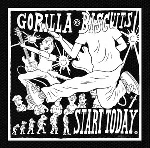 Gorilla Biscuits Start Today 5x4.75" Printed Patch
