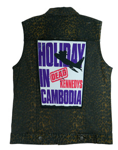 Dead Kennedys - Holiday in Cambodia 13.5" x 10.5" Color Backpatch