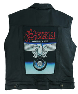 Saxon - Wheels of Steel 13.5x10.5" Color Backpatch