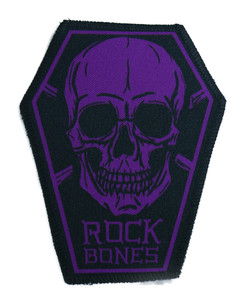 Rock Bones in Purple 6.75x3.5" Coffin Patch