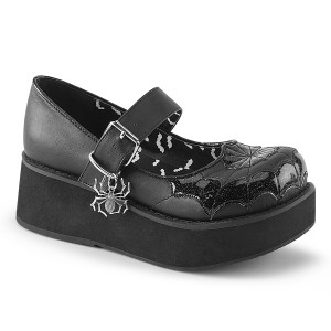 Women's Vegan Round Toe Mary Jane Shoes - Crux-07