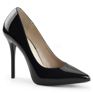 5" Black Patent Stiletto High Heels