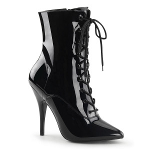 5" Lace-Up Ankle Stiletto Boots