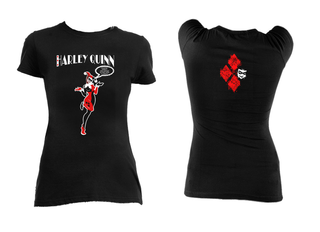 Harley Quinn Say How I Look Girls T Shirt