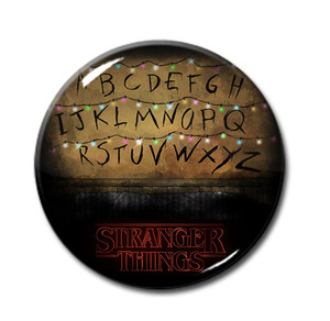 Stranger Things - Wall Letters Illustration 1.5" Pin