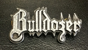 Bulldozer - Logo 2" Metal Badge Pin