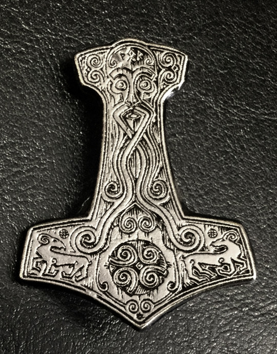 Mjolnir Thor S Hammer 2 5 Metal Badge Pin