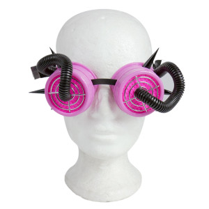 Goggles - Pink and Black Tubes