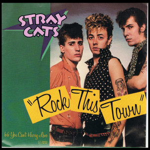 Stray Cats - Rock This Town 4x4" Color Patch