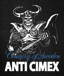 Anti Cimex - Country of Sweden 12x16" Backpatch