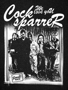 Cock Sparrer - We Love You 12x15" Backpatch