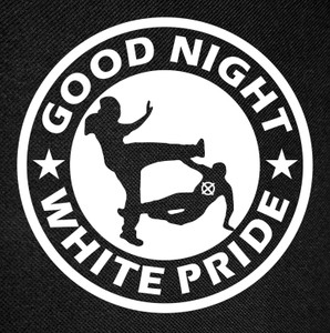 Good Night White Pride 12x12" Backpatch