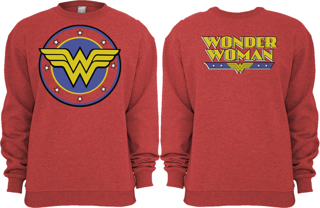 Wonder Woman Logo Crew Neck Sweatshirt