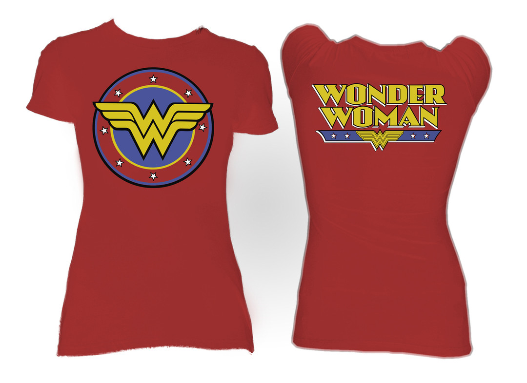 Cortés soporte Desmantelar Wonder Woman Logo Blouse T-Shirt