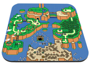 Super Mario World Map 9x7" Mousepad