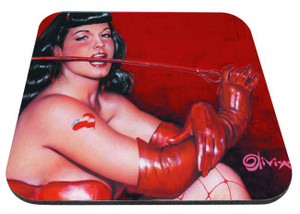 Bettie Page Whip 9x7" Mousepad