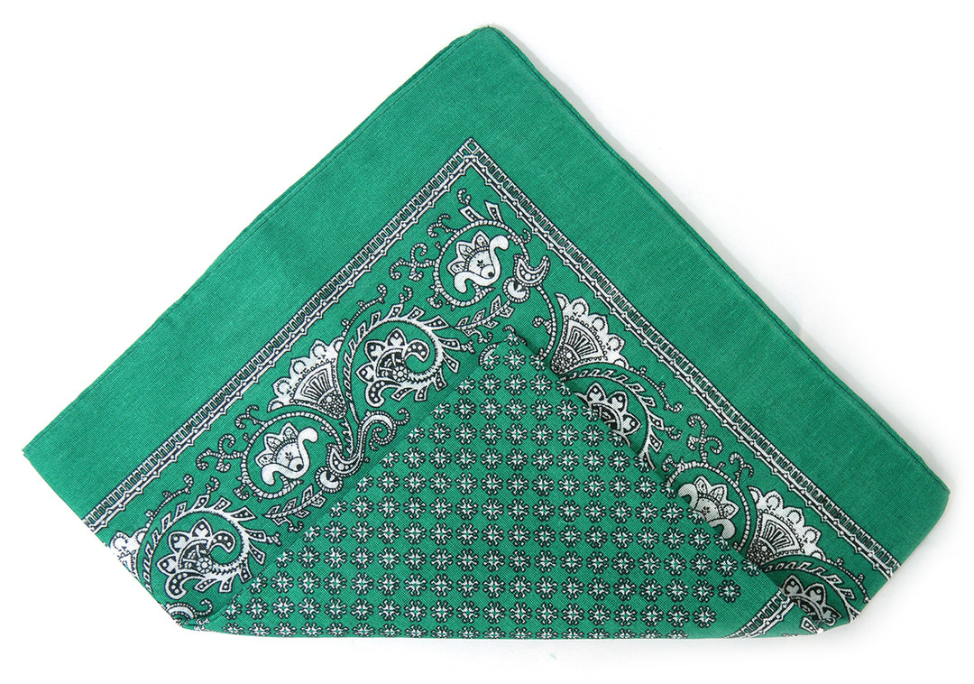 Classic Pattern Bandana Green