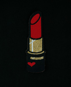 Red Lipstick 3x1" Embroidered Patch